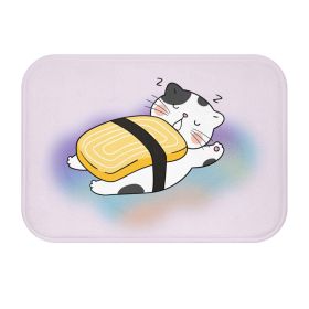 Adorable Cat Sushi Bath Mat