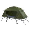 84.6*34.5*49.2in Collapsible Camping Tent with An Integrated Cot Green